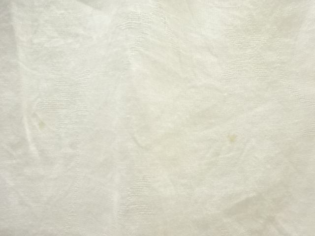  アンティーク　本麻透かし織　草花模様長襦袢